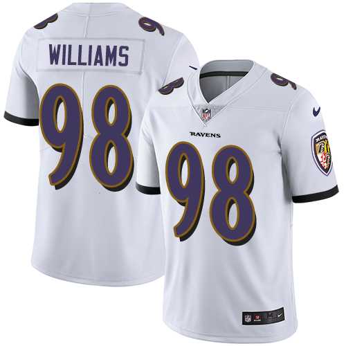 Nike Baltimore Ravens #98 Brandon Williams White NFL Vapor Untouchable Limited Jersey,We sell and wholesale Nike Baltimore Ravens #98 Brandon Williams White NFL Vapor Untouchable Limited Jersey on line form chian!